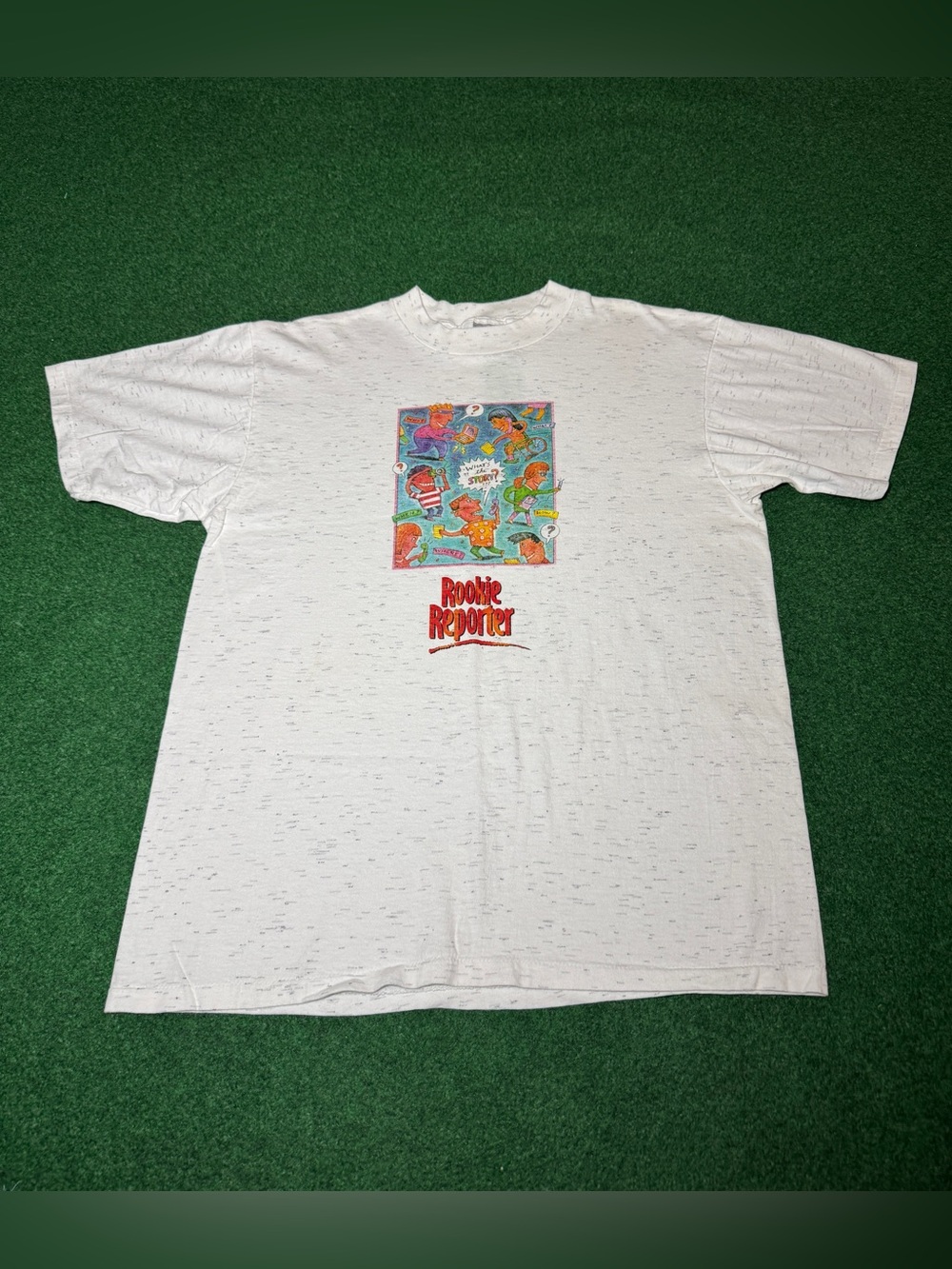 Rookie Reporter Vintage Journalism T Shirt 90s Whats The Story Journalist Large